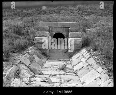 Wachusett Aqueduct, outlet, culvert No. 8-A, station 319, Northborough, Massa, 9 agosto 1899 , opere d'acqua, acquedotti, i colpevoli Foto Stock