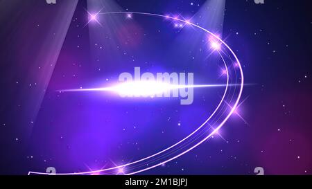 Luci brillanti e particelle di polvere sfondo Foto Stock
