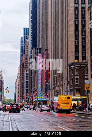 Wet Street al radio City Music Hall Foto Stock