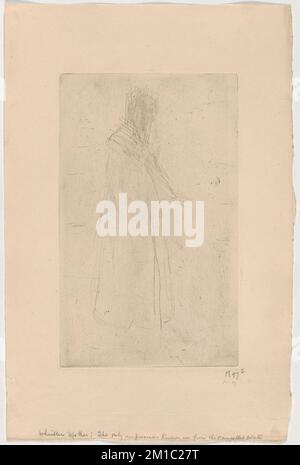 Madre di Whistler , madri, Whistler, Anna Mathilda McNeill, 1804-1881. James McNeill Whistler (1834-1903). Litografie Foto Stock