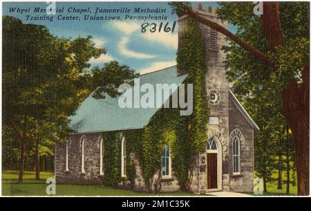 Whyel Memorial Chapel, Jumonville Methodist Training Center, Uniontown, Pennsylvania, strutture religiose, Tichnor Brothers Collection, Cartoline degli Stati Uniti Foto Stock