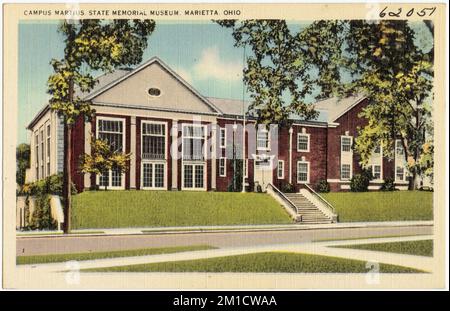 Campus Martius state Memorial Museum, Marietta, Ohio, Gallerie e musei, Tichnor Brothers Collection, Cartoline degli Stati Uniti Foto Stock
