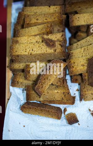 Tradizionale stile turco realizzato le fette di pane Foto Stock