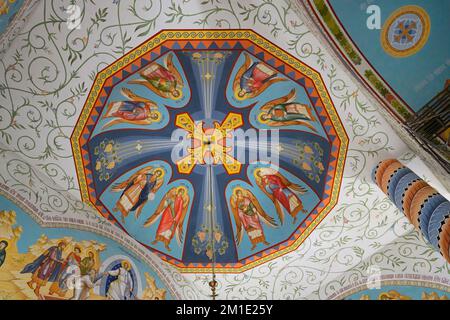 Cattedrale ortodossa russa della Santa Resurrezione, soffitto, Bishkek, Kirghizistan Foto Stock