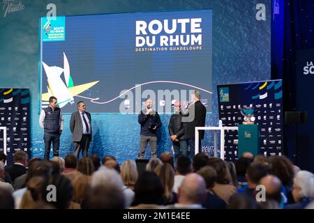 RHUM MULTI, Loic ESCOFFIER vincitore durante la premiazione della Route du Rhum 2022 il 10 dicembre 2022 al Salon nautique de Paris a Parigi, Francia - Foto Nicolas Pehe / DPPI Foto Stock