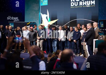 Premiazione della Route du Rhum 2022 il 10 dicembre 2022 al Salon nautique de Paris di Parigi, Francia - Foto Nicolas Pehe / DPPI Foto Stock