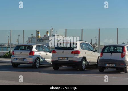 ITALIA,TRAPANI-20 OTTOBRE: Trapani è una città sulla costa occidentale della Sicilia. Vista della stazione navale di Trapani il 20 settembre 2022, Trapani, Sicilia. Foto Stock