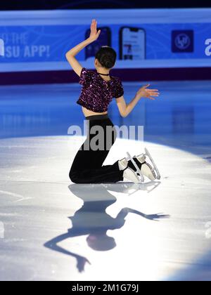 Torino, Italia. 11th Dec, 2022. Jia Shin (Corea - Junior Woman 2nd° posto) durante le finali del 2022 ISU Skating Grand Prix - Day4, Ice Sports a Torino, Italia, dicembre 11 2022 Credit: Independent Photo Agency/Alamy Live News Foto Stock