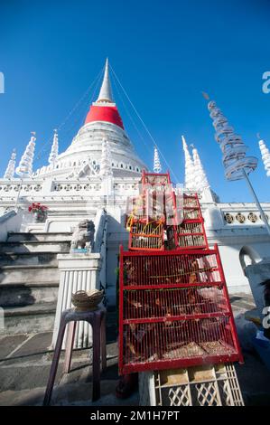 Phra Samut Chedi è un importante evento annuale a Samut Prakan Provice in mezzo alla Thailandia. Foto Stock