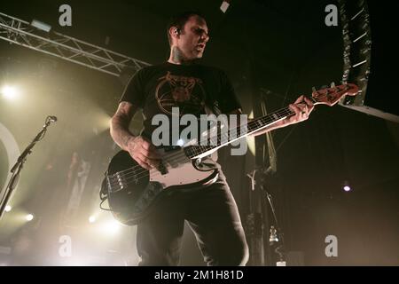 Rise Against Live at Manchester Academy UK, 22nd novembre 2022. Foto Stock