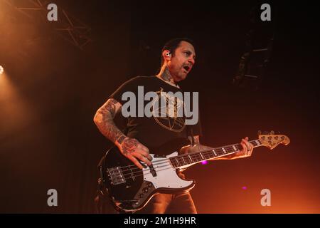 Rise Against Live at Manchester Academy UK, 22nd novembre 2022. Foto Stock