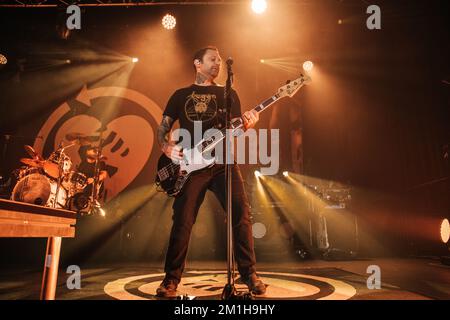 Rise Against Live at Manchester Academy UK, 22nd novembre 2022. Foto Stock
