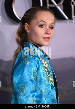 12th dicembre 2022, Londra, Regno Unito. Ella Schrey-Yeats in arrivo al Witcher Blood Origin Premiere, la BFI Southbank, Londra. Credit: Doug Peters/EMPICS/Alamy Live News Foto Stock