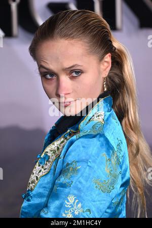 12th dicembre 2022, Londra, Regno Unito. Ella Schrey-Yeats in arrivo al Witcher Blood Origin Premiere, la BFI Southbank, Londra. Credit: Doug Peters/EMPICS/Alamy Live News Foto Stock