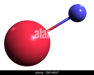 3D immagine di fluoruro di sodio formula scheletrica - struttura chimica molecolare del composto inorganico Florocid isolato su sfondo bianco Foto Stock