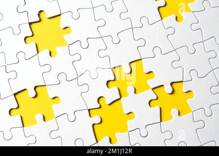 Puzzle con pezzi mancanti Foto Stock