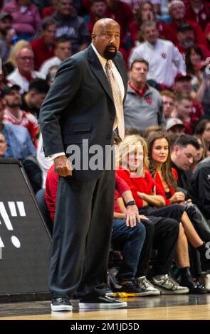 Dicembre 10 2022 Las Vegas, NV, U.S.A. durante la partita di pallacanestro NCAA The Clash Men tra Arizona Wildcats e Indiana Hoosiers. L'Arizona ha battuto l'Indiana 89-75 all'MGM Grand Garden Arena di Las Vegas, Nevada. Thurman James/CSM Foto Stock