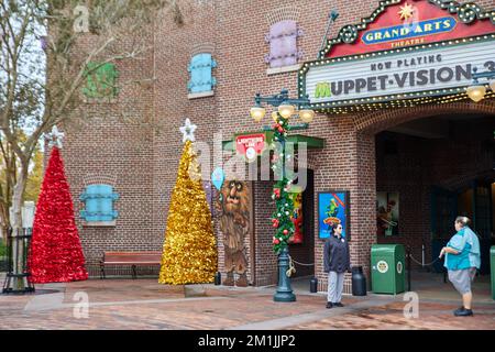 11 dicembre 2022. Orlando, Florida, Stati Uniti. Disney's Hollywood Studios Walk in. Il Disney's Hollywood Studios è un parco a tema presso il Walt Disney World Resort Foto Stock