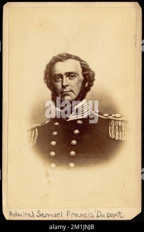 Ammiraglio Samuel Francis Dupont , ufficiali militari, Du Pont, Samuel Francis, 1803-1865, Collezione carte de Visite Foto Stock