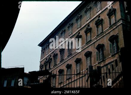 Palazzo Apostolico, Città del Vaticano, residenze ufficiali, Palazzo apostolico Castel Gandolfo, Italia. Collezione Edmund L. Mitchell Foto Stock