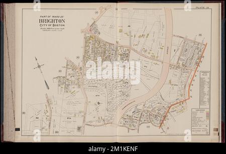 Atlante di Dorchester, West Roxbury e Brighton, città di Boston : Plate 38 , Real Property, Massachusetts, Boston, Mappe, Proprietari terrieri, Massachusetts, Boston, Mappe, Brighton Boston, S. Messa, Mappe Norman B. Leventhal Map Center Collection Foto Stock