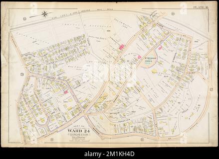 Atlante della città di Boston : Dorchester, Mass. Plate 16 , Boston Mass., Mappe, Real Property, Massachusetts, Boston, Mappe, proprietari terrieri, Massachusetts, Boston, Mappe, Dorchester Boston, Mass., Mappe Norman B. Leventhal Map Center Collection Foto Stock