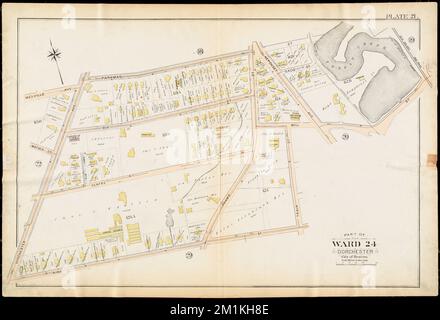 Atlante della città di Boston : Dorchester, Mass. Plate 21 , Boston Mass., Mappe, Real Property, Massachusetts, Boston, Mappe, proprietari terrieri, Massachusetts, Boston, Mappe, Dorchester Boston, Mass., Mappe Norman B. Leventhal Map Center Collection Foto Stock