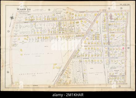 Atlante della città di Boston : Dorchester, Mass. Plate 28 , Boston Mass., Mappe, Real Property, Massachusetts, Boston, Mappe, proprietari terrieri, Massachusetts, Boston, Mappe, Dorchester Boston, Mass., Mappe Norman B. Leventhal Map Center Collection Foto Stock