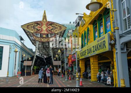 Kuala Lumpur, Malesia - 2022 ottobre: Viste del mercato centrale a Kuala Lumpur il 29 ottobre 2022 in Malesia. Foto Stock