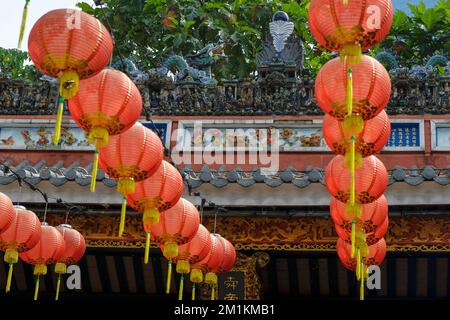 Kuala Lumpur, Malesia - 2022 ottobre: Il tempio di Chan She Shu Yuen è una sala ancestrale cinese di Kuala Lumpur il 29 ottobre 2022 in Malesia. Foto Stock