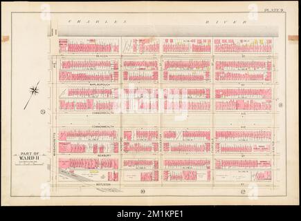 Atlante della città di Boston, Boston propriamente detta e Roxbury : Plate 9 , Boston Mass., Mappe, Real Property, Massachusetts, Boston, Mappe, proprietari terrieri, Massachusetts, Boston, Mappe Norman B. Leventhal Map Center Collection Foto Stock