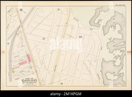 Atlante della città di Boston, Boston propriamente detta e Roxbury : Plate 27 , Boston Mass., Mappe, Real Property, Massachusetts, Boston, Mappe, proprietari terrieri, Massachusetts, Boston, Maps, Roxbury Boston, Mass., Maps Norman B. Leventhal Map Center Collection Foto Stock