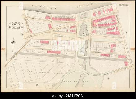 Atlante della città di Boston, Boston propriamente detta e Roxbury : Plate 25 , Boston Mass., Mappe, Real Property, Massachusetts, Boston, Mappe, proprietari terrieri, Massachusetts, Boston, Maps, Roxbury Boston, Mass., Maps Norman B. Leventhal Map Center Collection Foto Stock