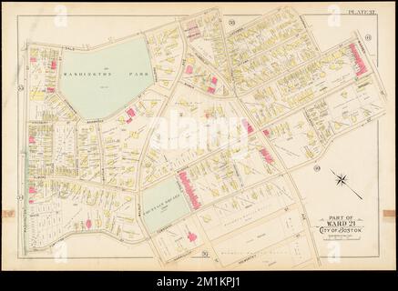 Atlante della città di Boston, Boston propriamente detta e Roxbury : Plate 37 , Boston Mass., Mappe, Real Property, Massachusetts, Boston, Mappe, proprietari terrieri, Massachusetts, Boston, Maps, Roxbury Boston, Mass., Maps Norman B. Leventhal Map Center Collection Foto Stock