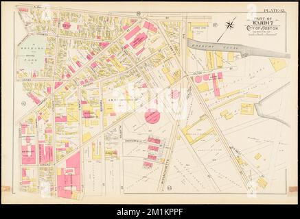 Atlante della città di Boston, Boston propriamente detta e Roxbury : Plate 43 , Boston Mass., Mappe, Real Property, Massachusetts, Boston, Mappe, proprietari terrieri, Massachusetts, Boston, Maps, Roxbury Boston, Mass., Maps Norman B. Leventhal Map Center Collection Foto Stock