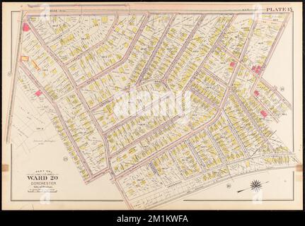 Atlante della città di Boston, Dorchester, Mass. Plate 15 , Boston Mass., Mappe, Real Property, Massachusetts, Boston, Mappe, proprietari terrieri, Massachusetts, Boston, Maps, Roxbury Boston, Mass., Maps Norman B. Leventhal Map Center Collection Foto Stock