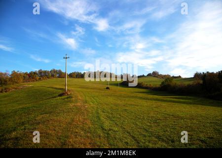 Paesaggio delle colline di Reggio Emilia Foto Stock