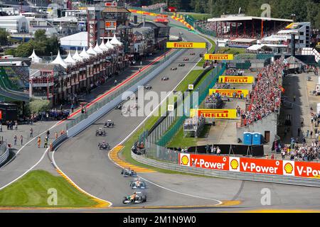 20120901 - BRUXELLES, BELGIO: L'illustrazione mostra il Gran Premio del Belgio F1, a Spa-Francorchamps, sabato 01 settembre 2012. FOTO DI BELGA BRUNO FAHY Foto Stock