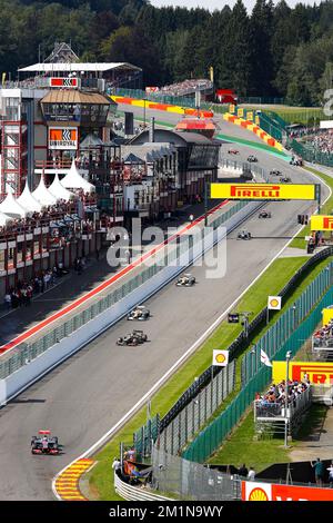 20120901 - BRUXELLES, BELGIO: L'illustrazione mostra il Gran Premio del Belgio F1, a Spa-Francorchamps, sabato 01 settembre 2012. FOTO DI BELGA BRUNO FAHY Foto Stock