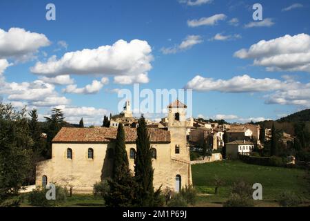 Chiesa protestante de Lourmarin Foto Stock