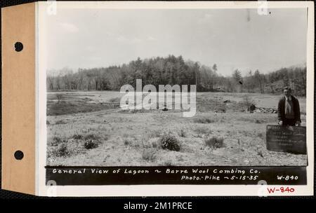 Barre Wool Combing Co.. Ltd., vista generale della laguna, barre, Mass., 1:05 maggio 15, 1935 , opere d'acqua, immobiliare, fiumi, condizioni sanitarie di spartiacque, viste generali Foto Stock