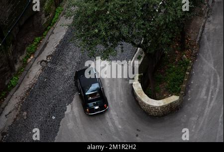 Auto tradizionale italiana fiat 500 Foto Stock