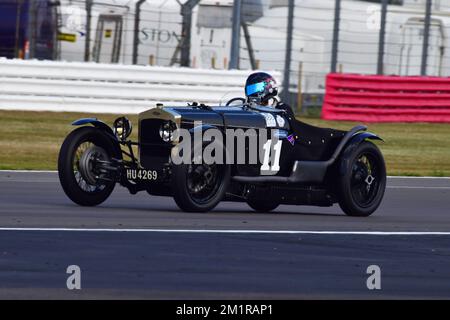 Gregor Fisken, Patrick Blakeney-Edwards, Frazer Nash TT replica Super Sport, MRL Pre-War Sports Cars ‘BRDC 500’, una gara di 40 minuti con la possibilità di Foto Stock