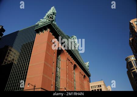 Harold Washington Library Center, Chicago, Illinois Foto Stock