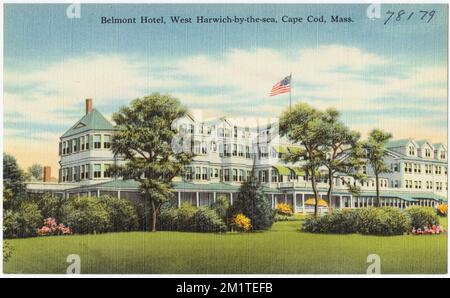 Belmont Hotel, West Harwich-by-the-Sea, Cape Cod, Mass. , Hotels, Tichnor Brothers Collection, cartoline degli Stati Uniti Foto Stock