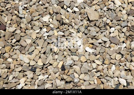 costruzione di pietra frantumata Foto Stock