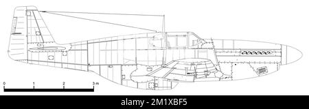Nord America P-51B Mustang Foto Stock