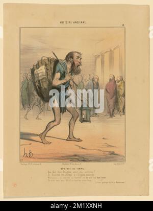 Bon mot du temps. Honoré Daumier (1808-1879). Litografie Foto Stock