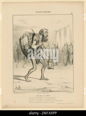 Bon mot du temps. Honoré Daumier (1808-1879). Litografie Foto Stock