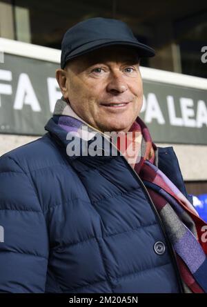 20151104 - LONDRA, REGNO UNITO: Luciano D'Onofrio raffigurato in una sessione di allenamento della prima squadra di calcio belga RSC Anderlecht, nello stadio White Hart Lane di Londra, nel Regno Unito, mercoledì 04 novembre 2015. Domani RSCA giocherà nel gruppo J, una quarta partita nella fase di gruppo del concorso UEFA Europa League contro Tottenham Hotspur. BELGA PHOTO VIRGINIE LEFOUR Foto Stock